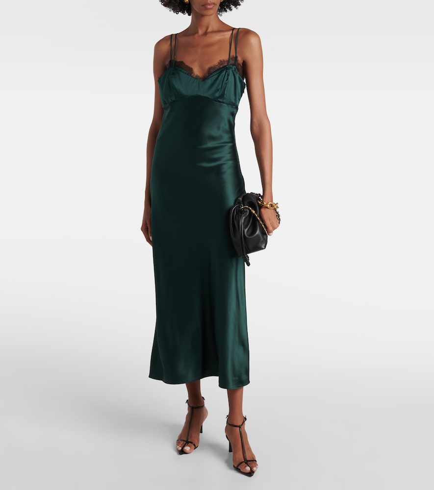  Veronica Beard Veronica Beard Bixie Silk-blend Satin Slip Dress 