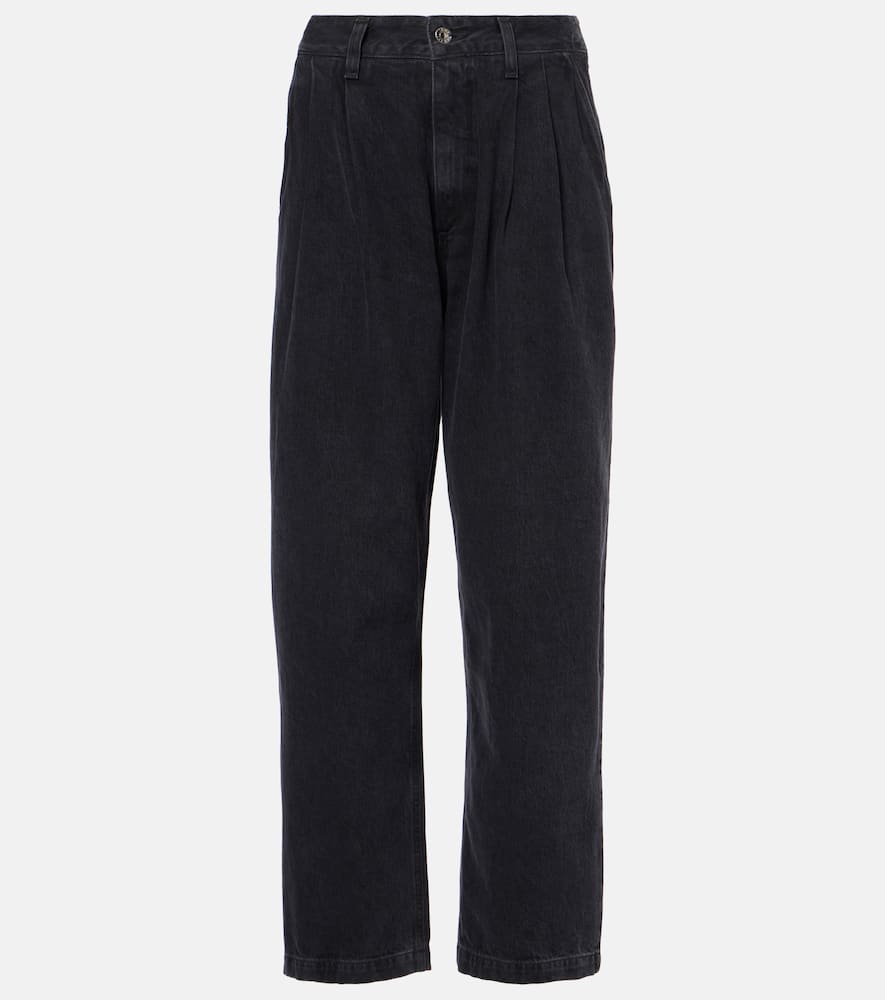 Slater high-rise wide-leg jeans