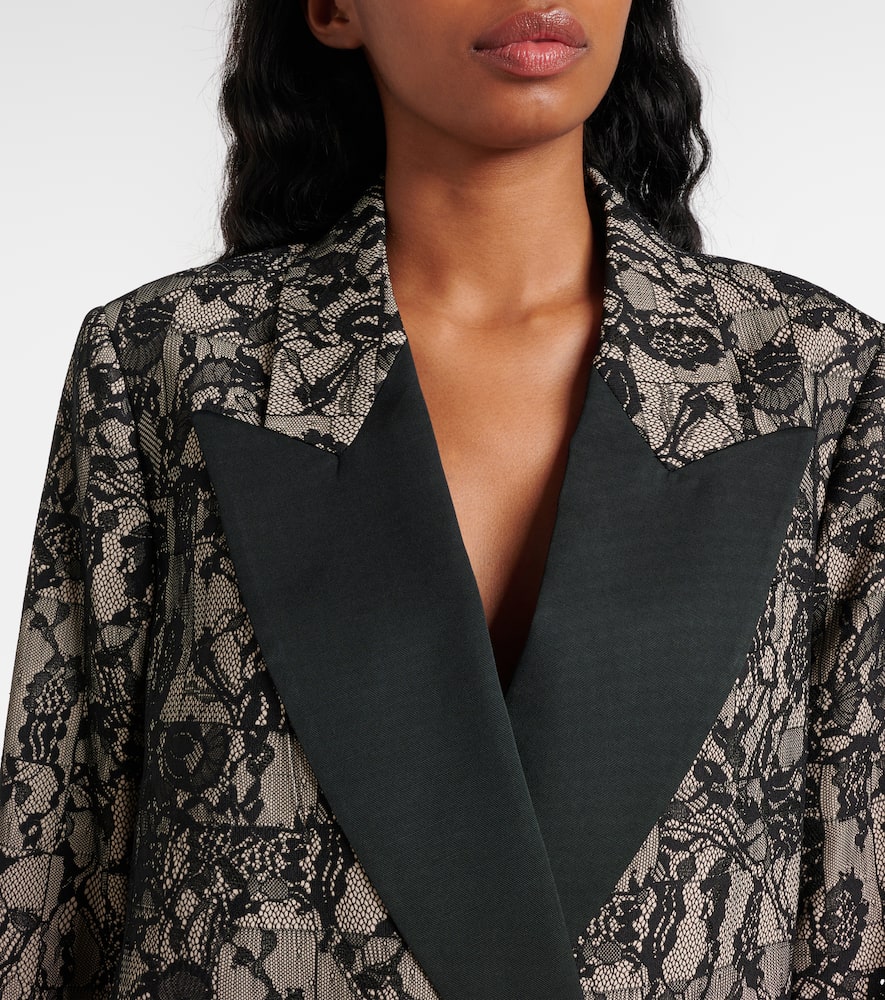 Joseph Patchwork Lace Double-breasted Jaden Blazer In Multicoloured