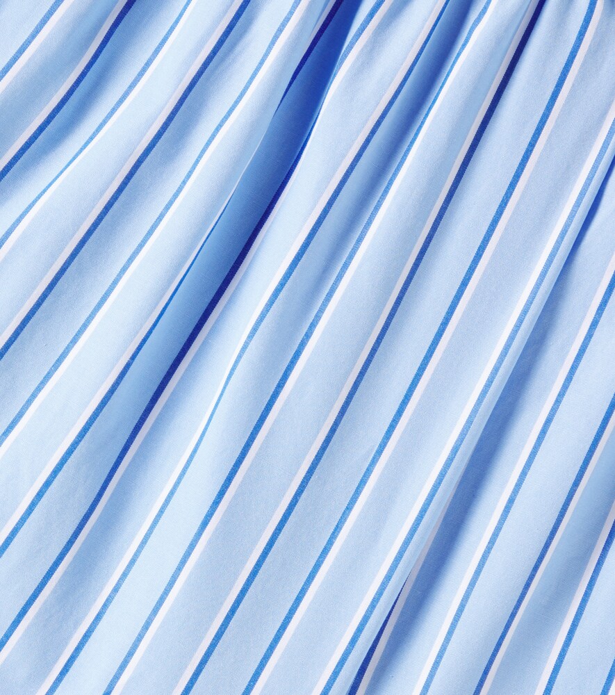 THE NEW SOCIETY HEBE STRIPED COTTON SHORTS