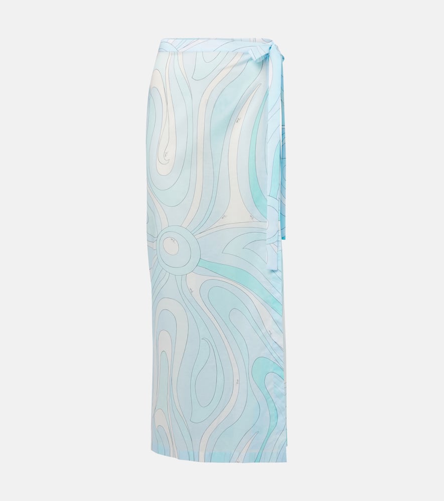 Pucci Marmo cotton muslin beach cover-up