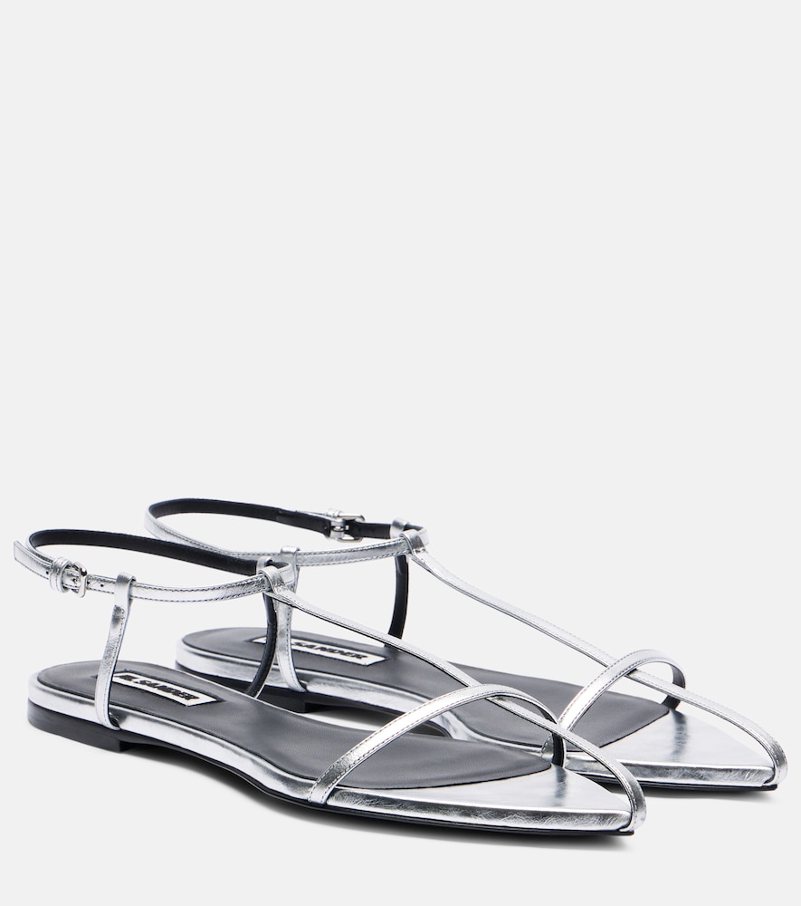 Jil Sander Sandales en cuir mtallis 402 €