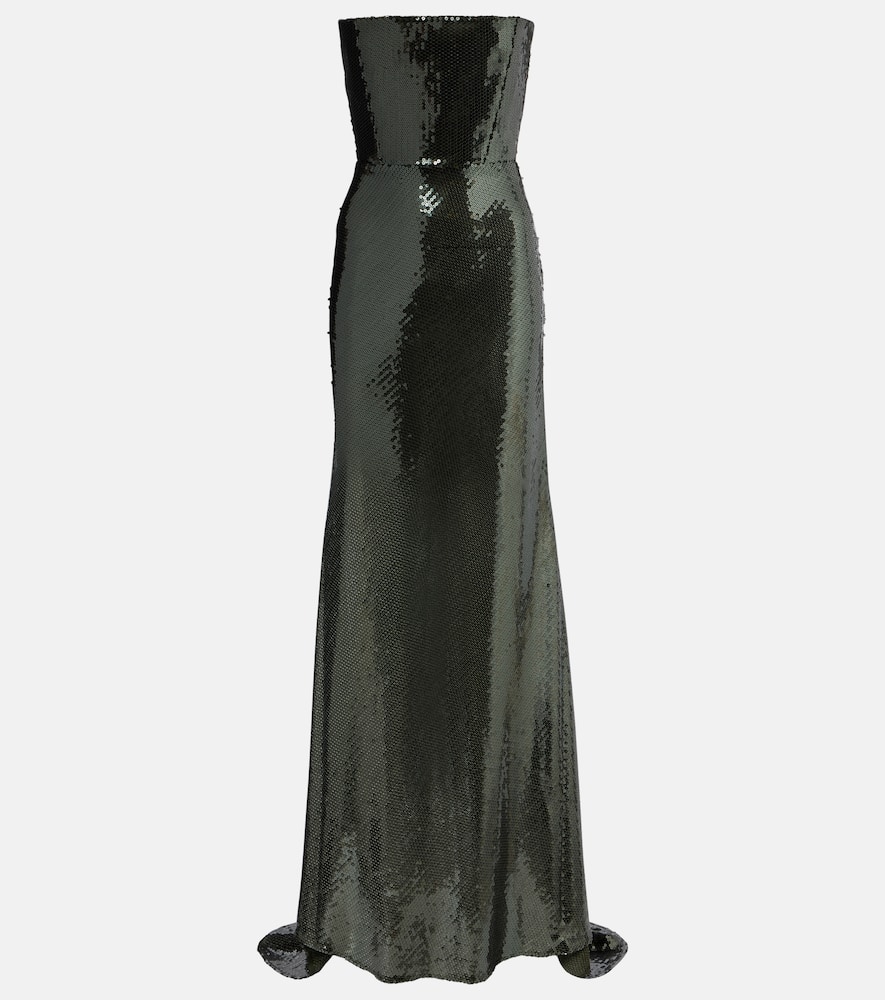 Sequined corset gown