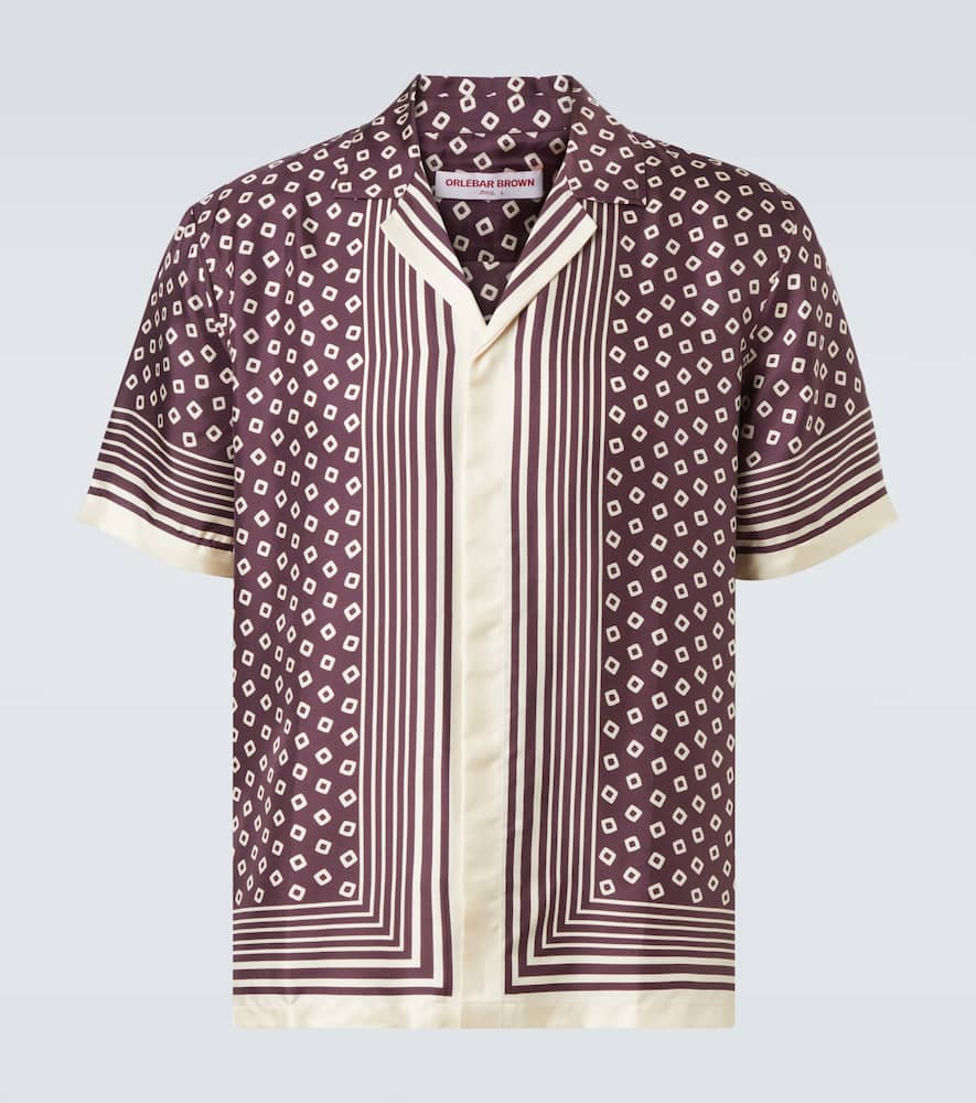 Maitan printed silk shirt