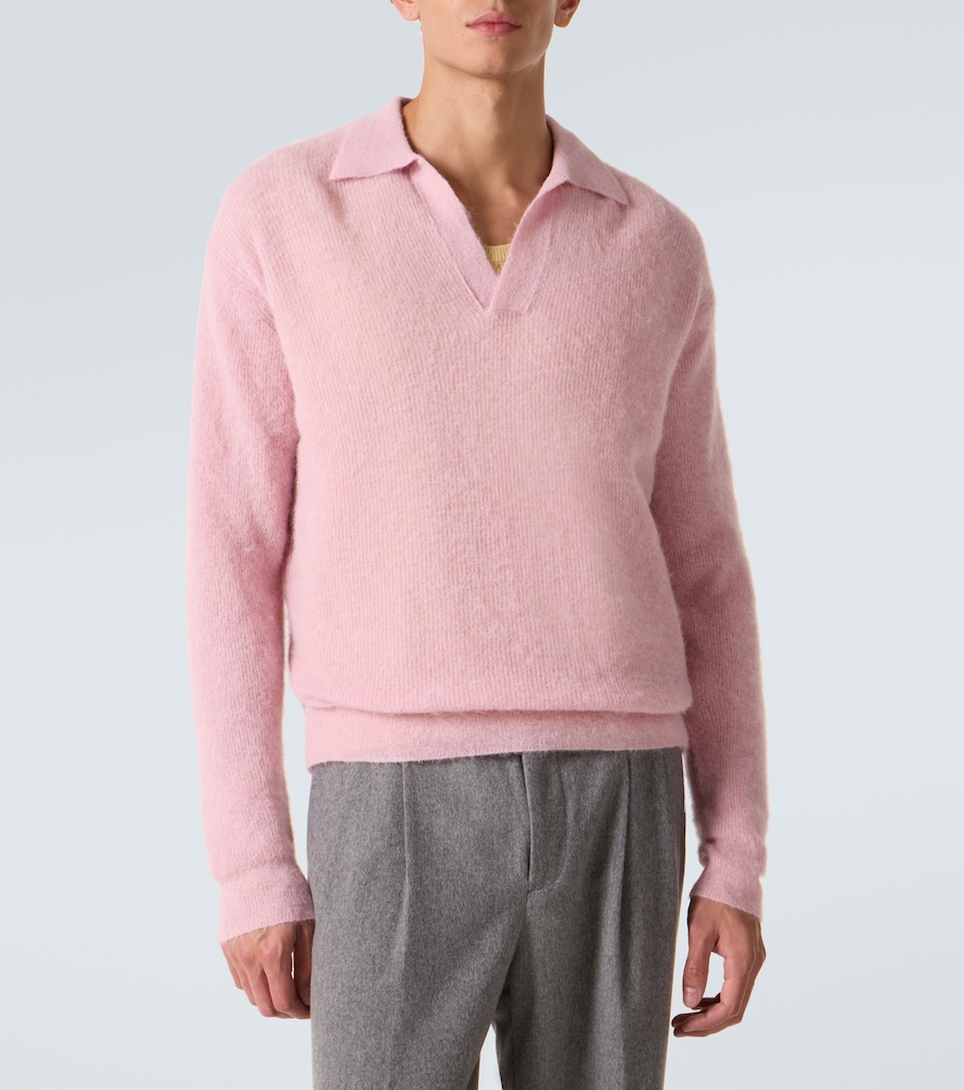  Auralee Auralee Polopullover Aus Einem Alpakawollgemisch 