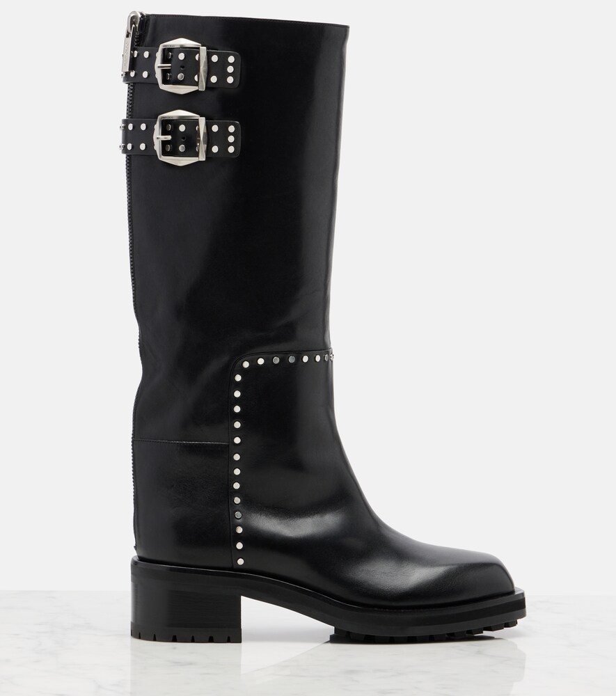  Jimmy Choo Jimmy Choo Brooklyn Leather Biker Boots 