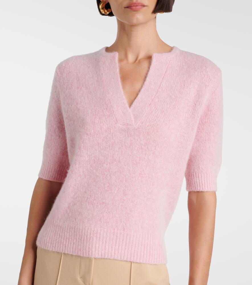 Dorothee Schumacher Extra Soft Cashmere Crop Sleeve Sweater
