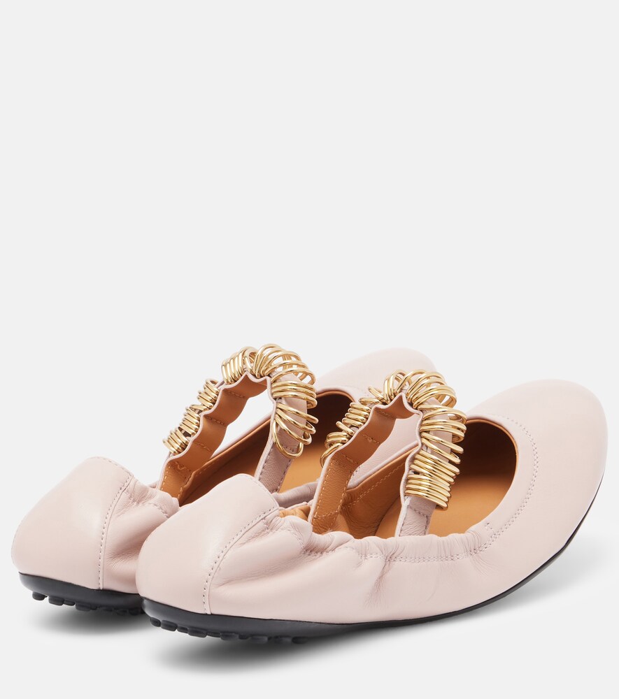  Tod's Tod's Verzierte Ballerinas Aus Leder 