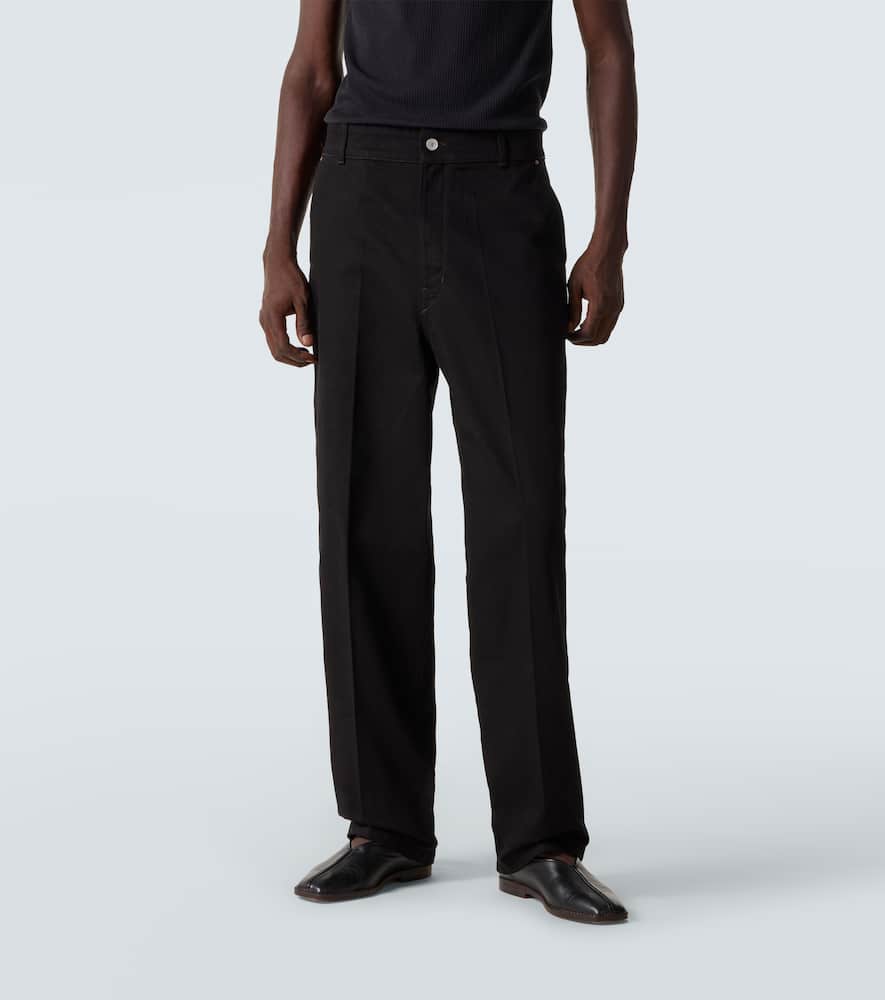 Lemaire Mid-rise Barrel-leg Jeans In Black