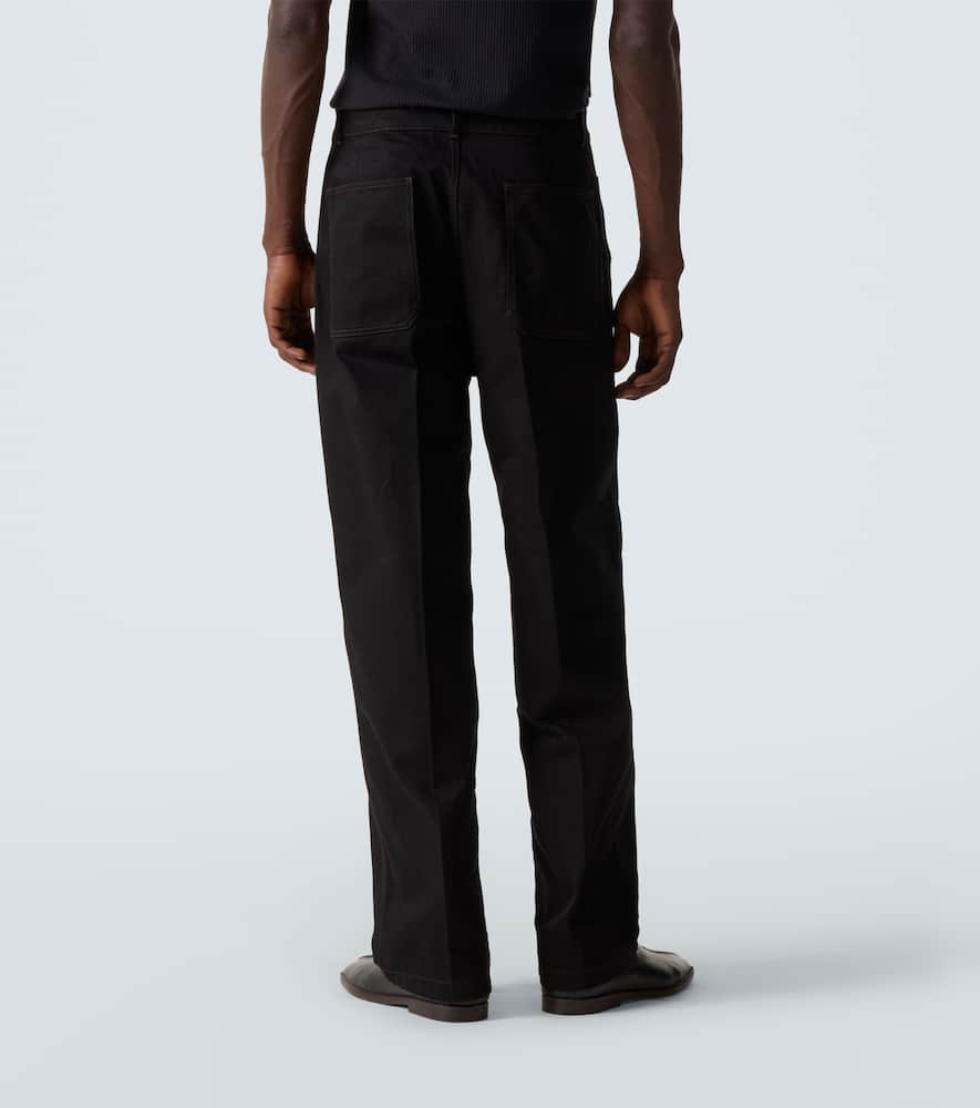 Lemaire Mid-rise Barrel-leg Jeans In Black