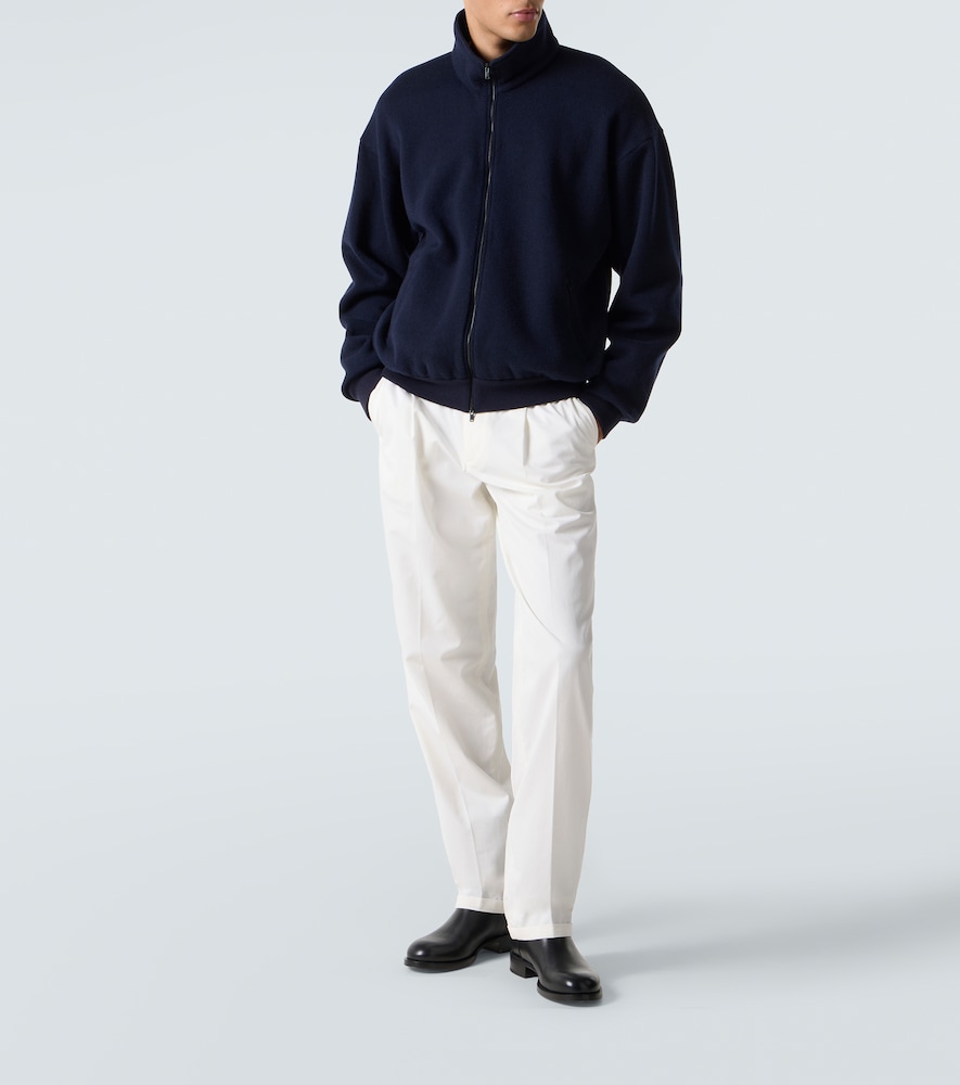  The Row The Row Cashmere And Cotton Bomber Jacket 