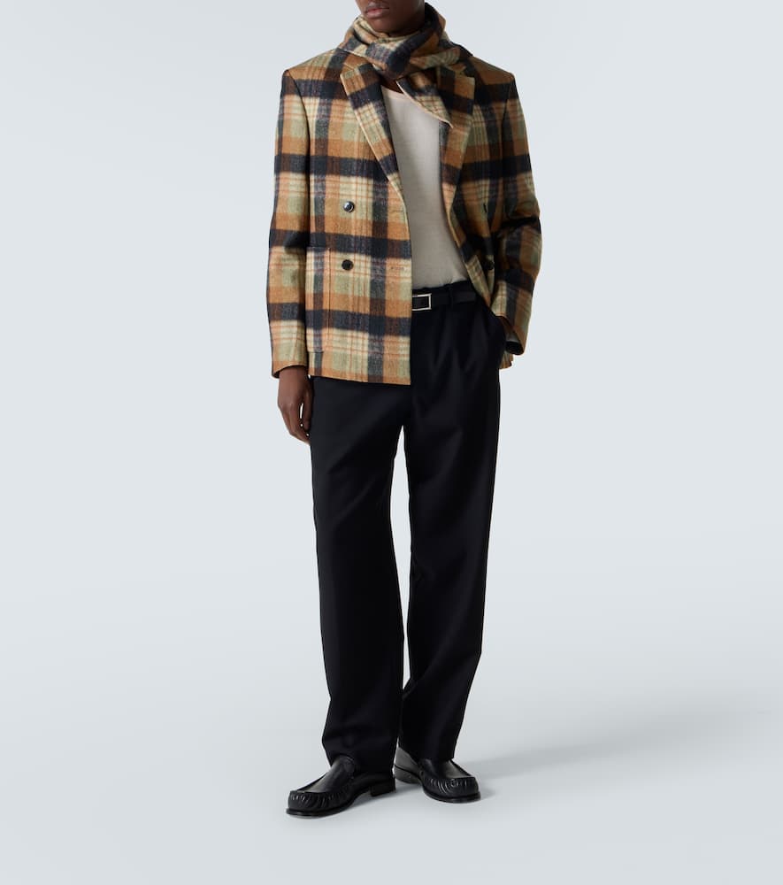 Dries Van Noten Penny Wool Straight Pants In Black