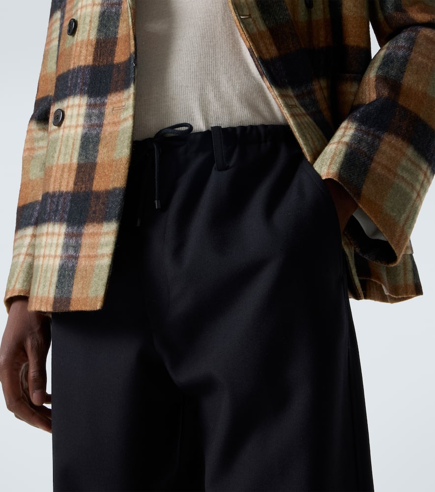 Dries Van Noten Penny Wool Straight Pants In Black