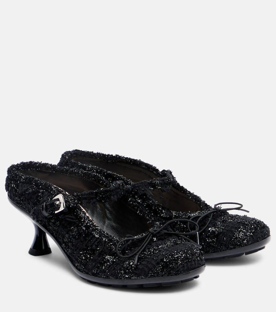 Grip canvas mules