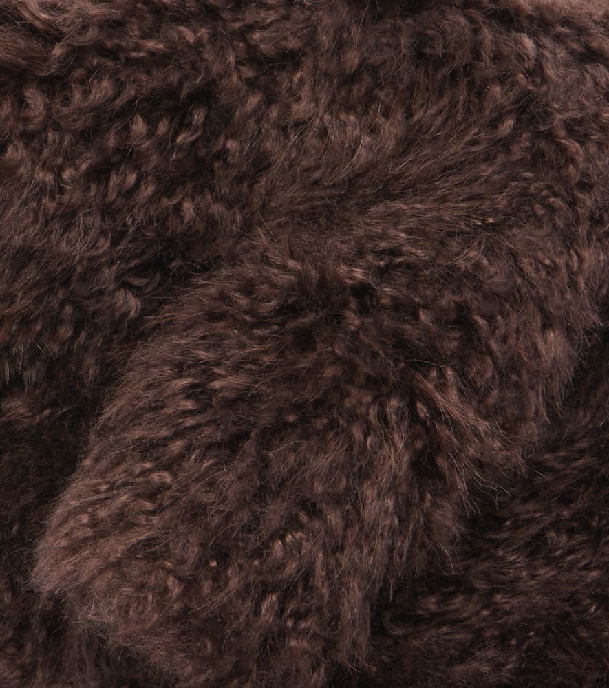  Yves Salomon Yves Salomon Shearling And Wool Scarf 