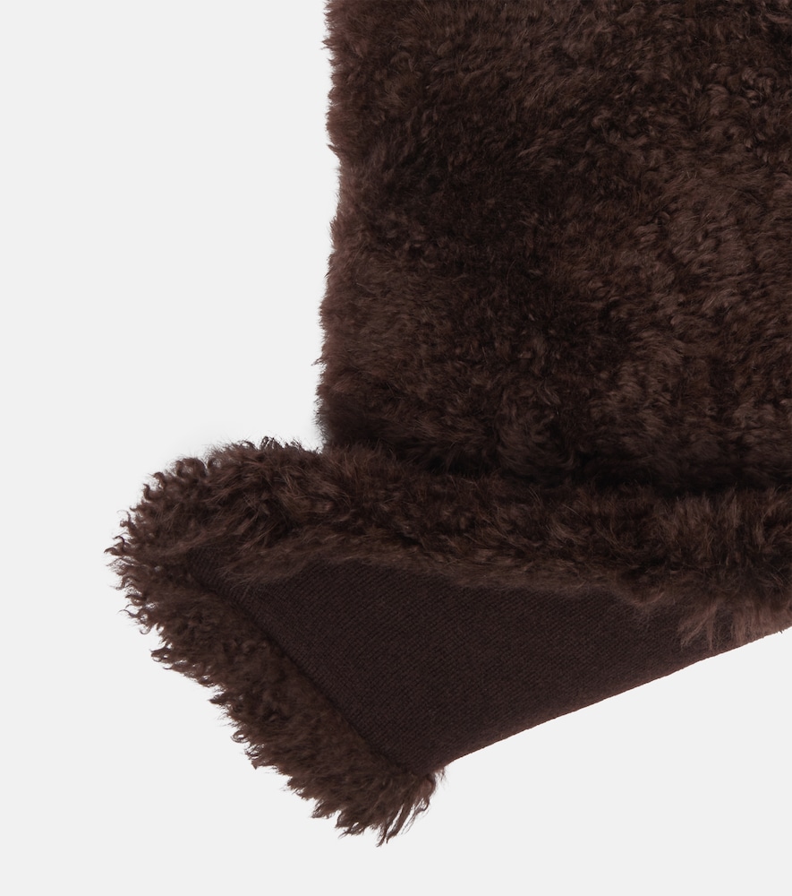  Yves Salomon Yves Salomon Shearling And Wool Scarf 