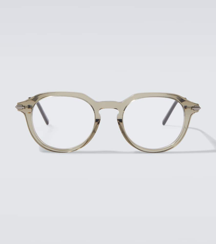 Dior Blacksuit Round Glasses In Neutral