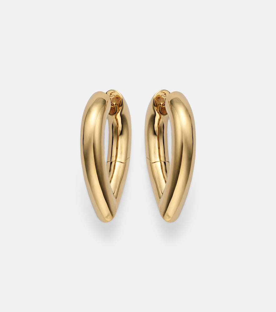 Engelbert Drop Link Medium 18kt gold earrings