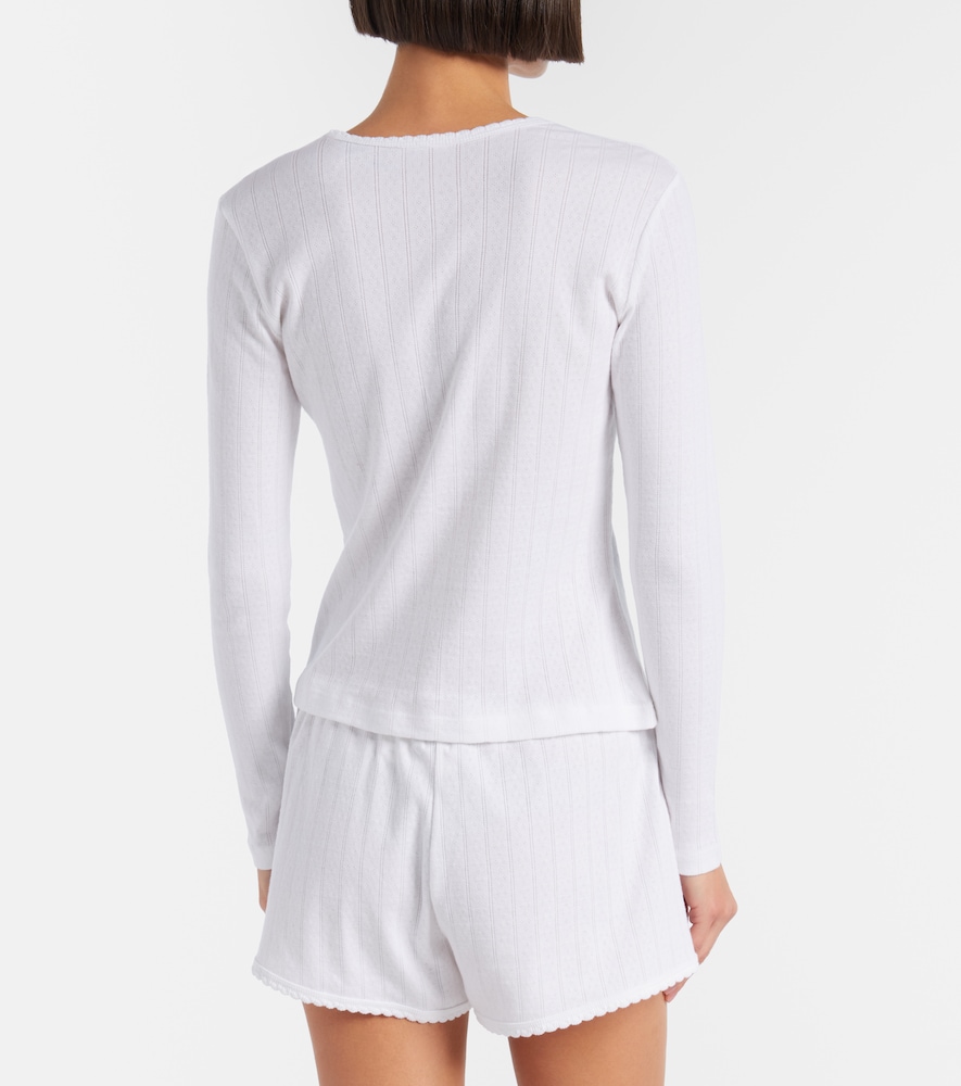  Leset Leset Camicia Pointelle In Cotone 