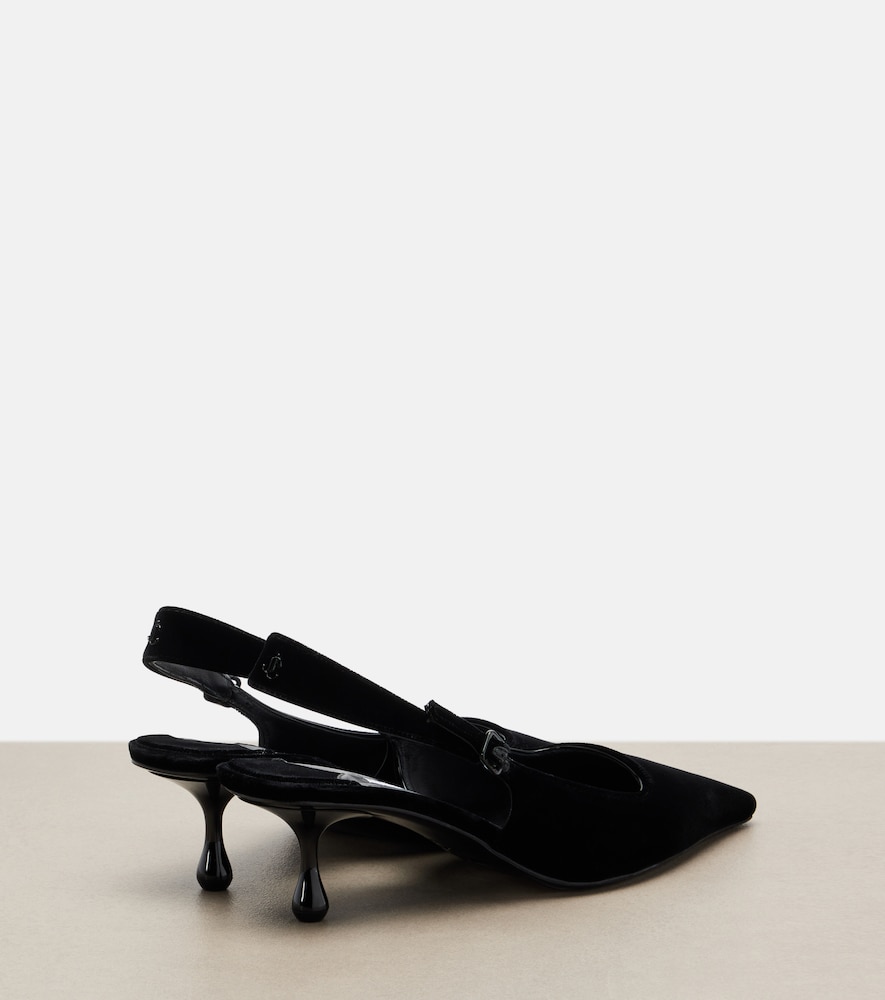 Amel Velvet Slingback Pumps