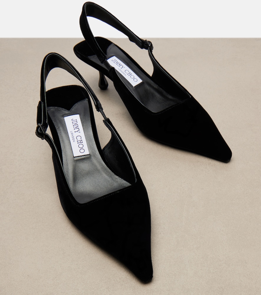 Amel Velvet Slingback Pumps