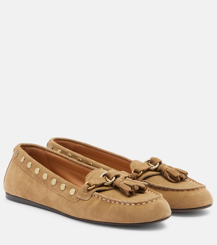 Isabel Marant Isabel Marant Faxel studded suede loafers　イザベル マラン ファクセル スタッズ付き スエード ローファー
