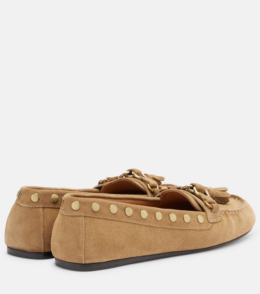  Isabel Marant Isabel Marant Faxel Studded Suede Loafers 