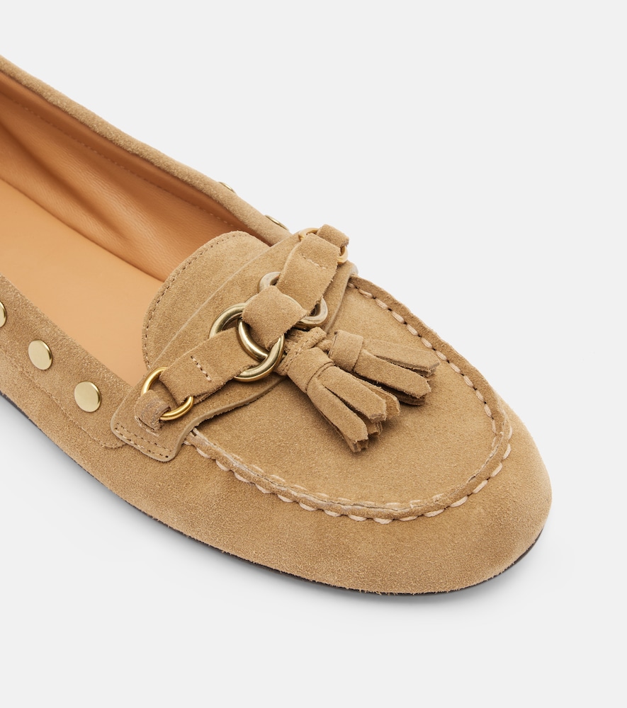  Isabel Marant Isabel Marant Faxel Studded Suede Loafers 