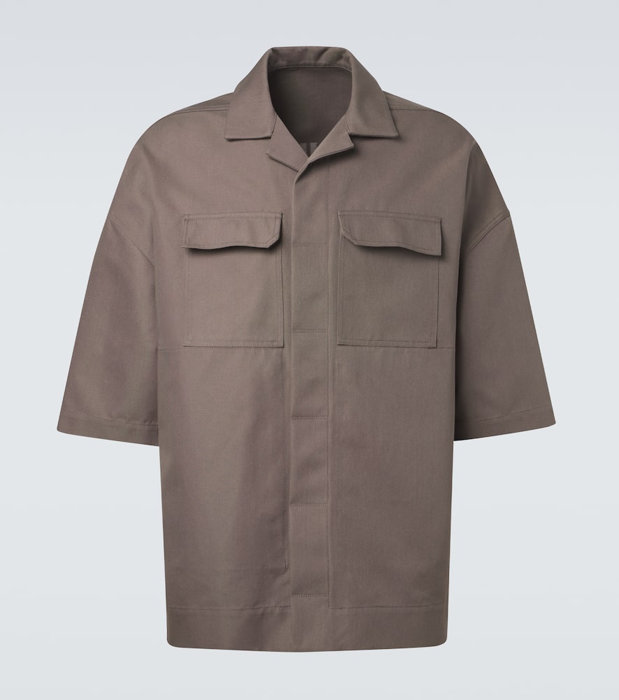 Rick Owens Cotton-blend Shirt In Brown