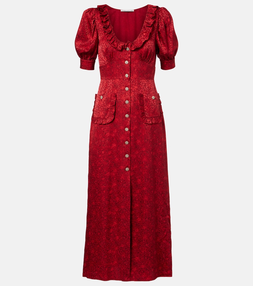 Silk Satin Midi Dress