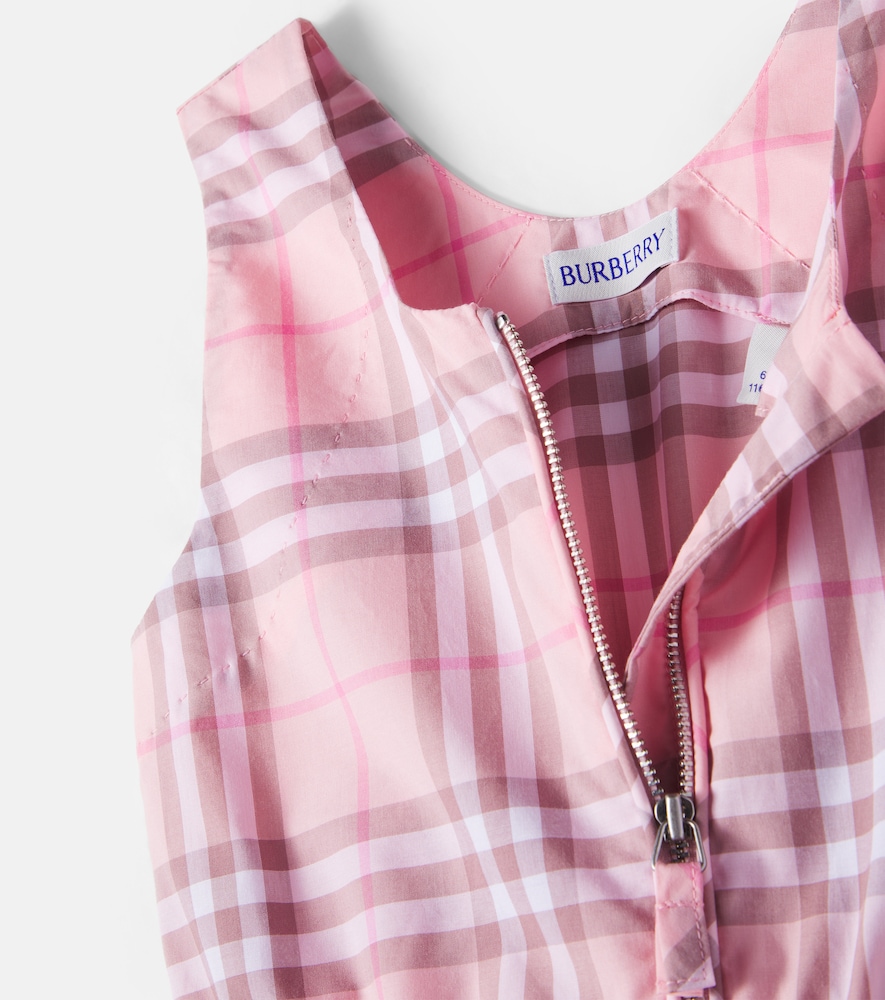  Burberry Kids Burberry Kids Kleid Burberry Check Aus Baumwolle 