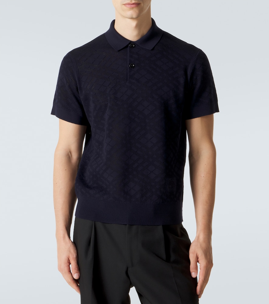 Burberry Burberry Polohemd Aus Wolle 