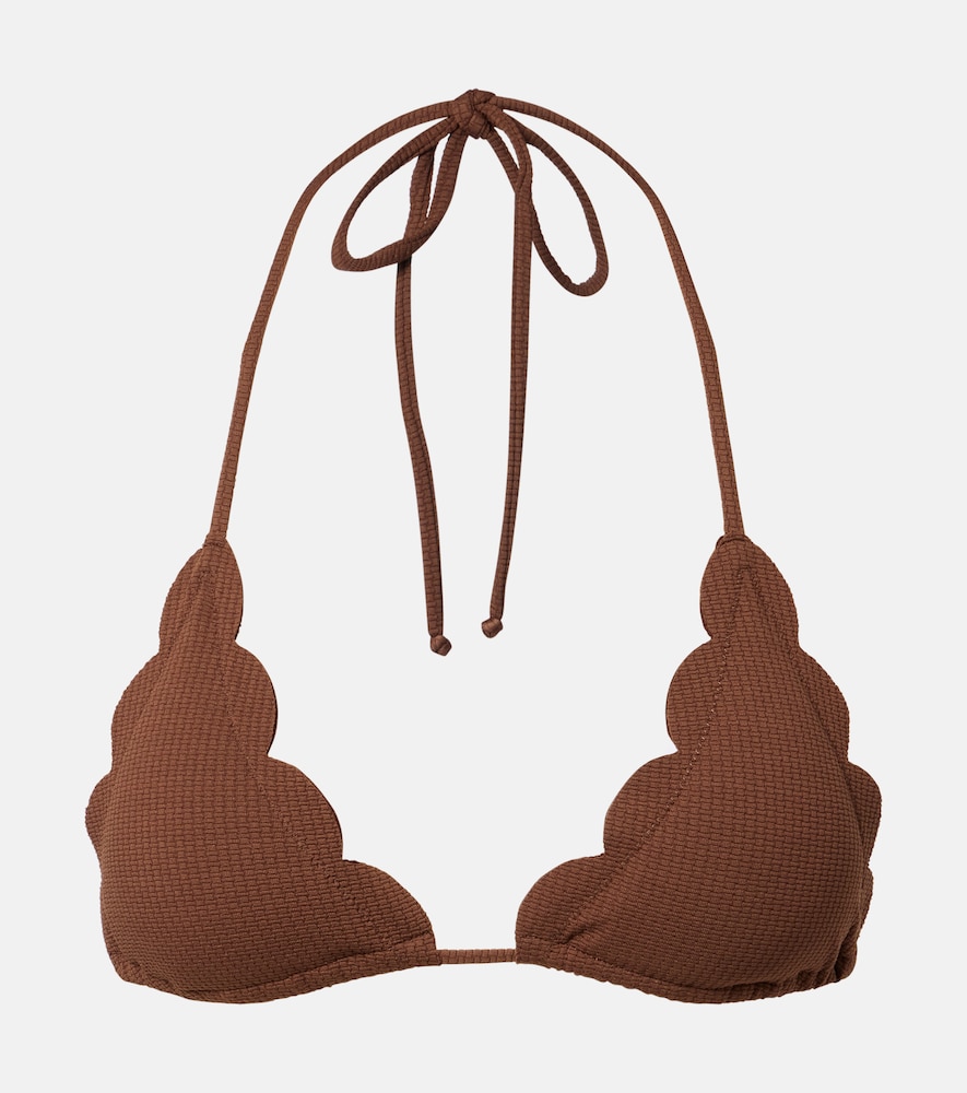 Marysia Broadway scalloped bikini top