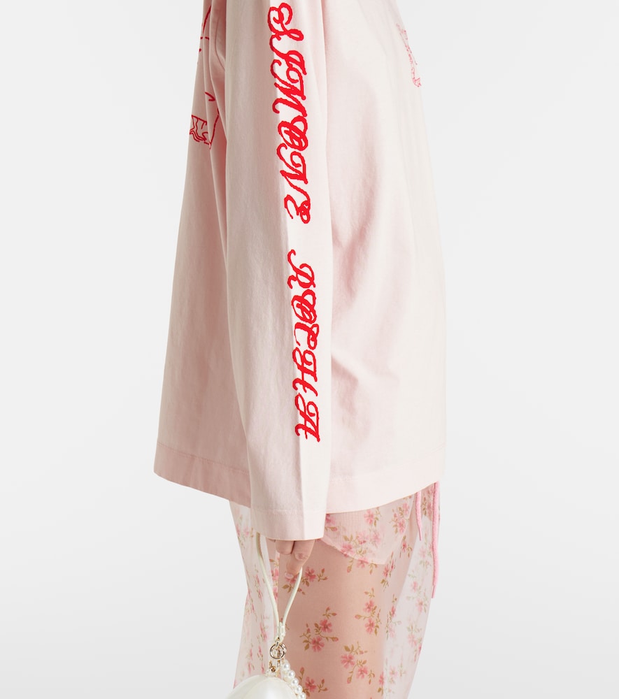  Simone Rocha Simone Rocha Pillowcase Printed Cotton Jersey T-shirt 