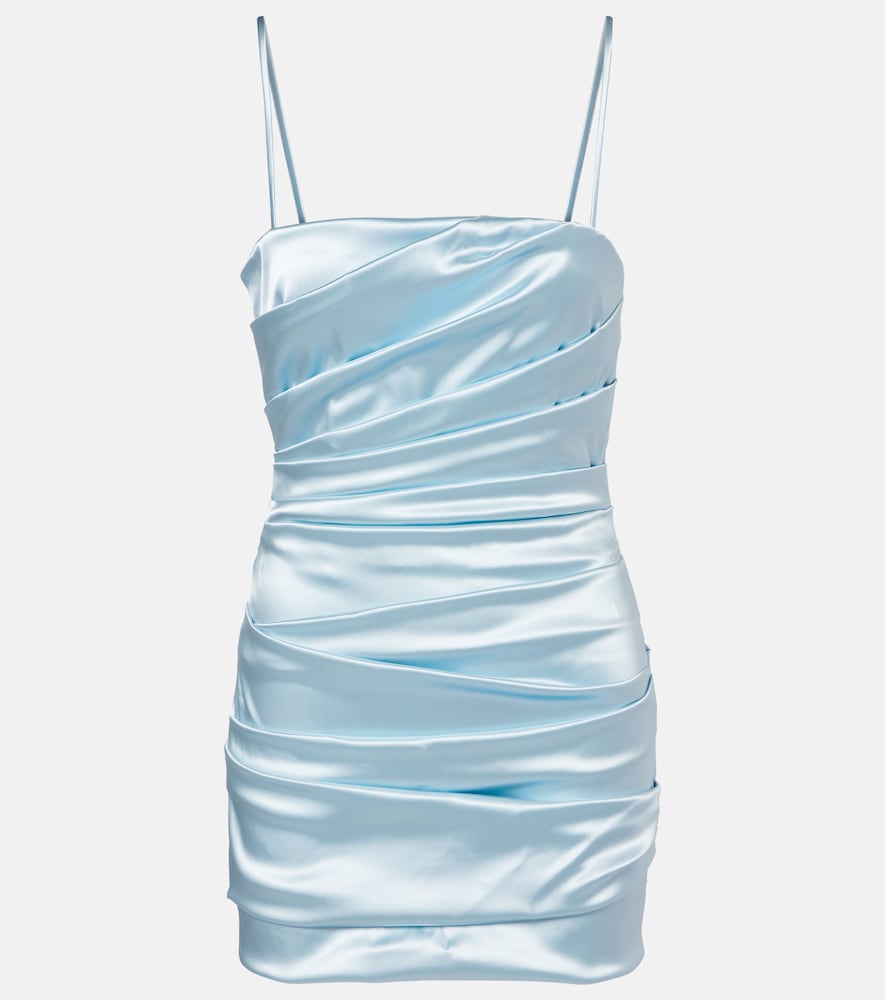 Dolce & Gabbana Ruched satin minidress