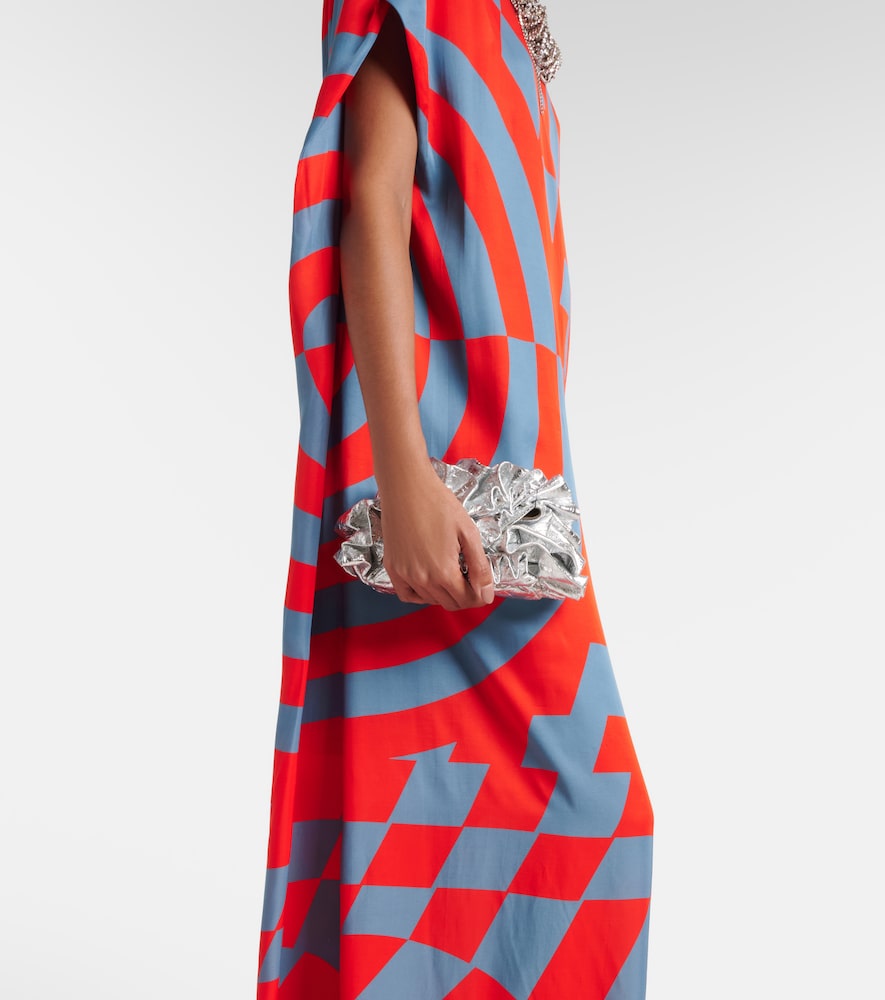  Dries Van Noten Dries Van Noten Printed Satin Maxi Dress 