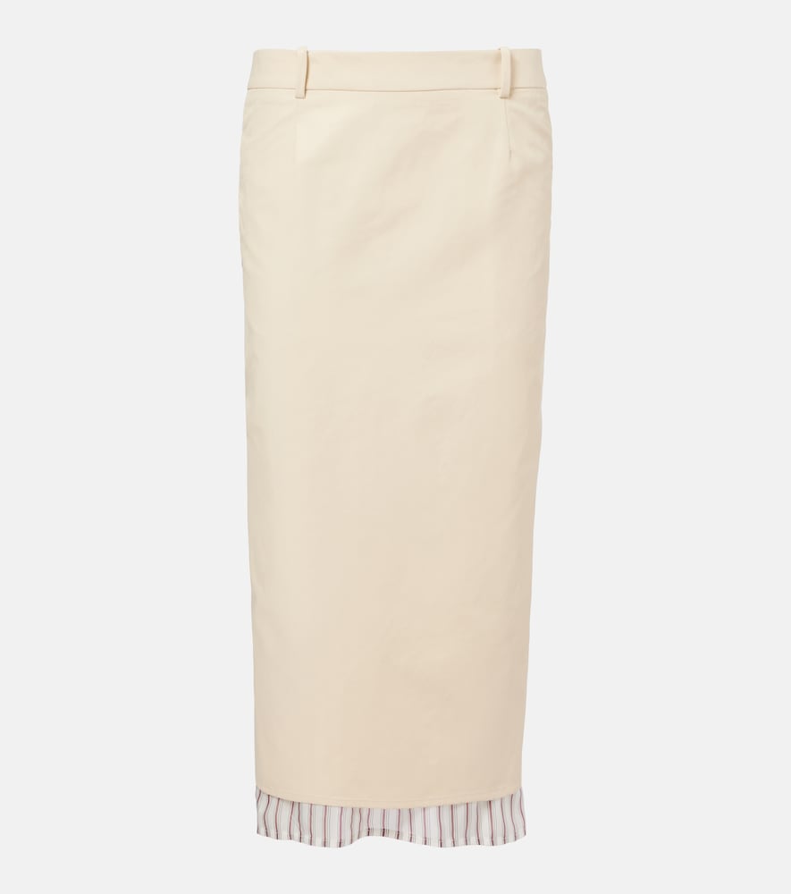 The Attico Cotton-blend pencil skirt
