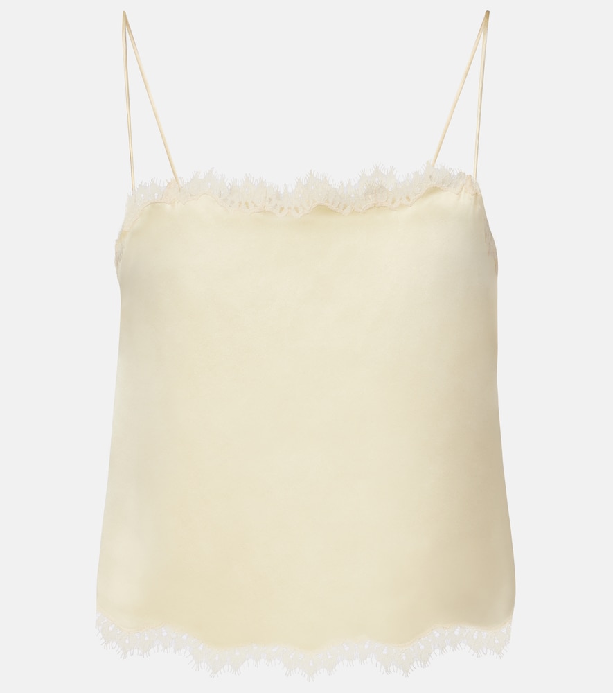 Doen Dôen Loure lace-trimmed silk camisole