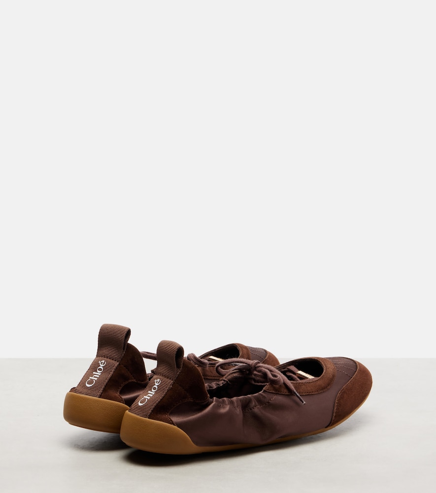  Chloe Chloé Ballerinas Chloé kick Mit Veloursleder 