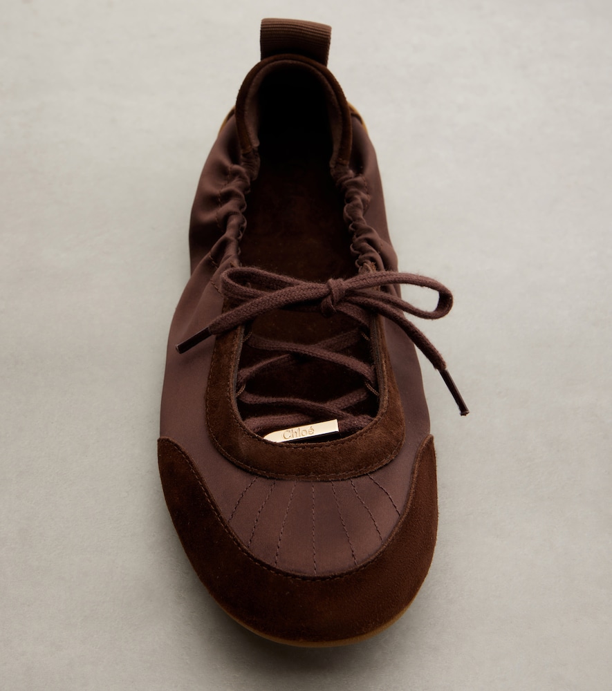  Chloe Chloé Ballerinas Chloé kick Mit Veloursleder 