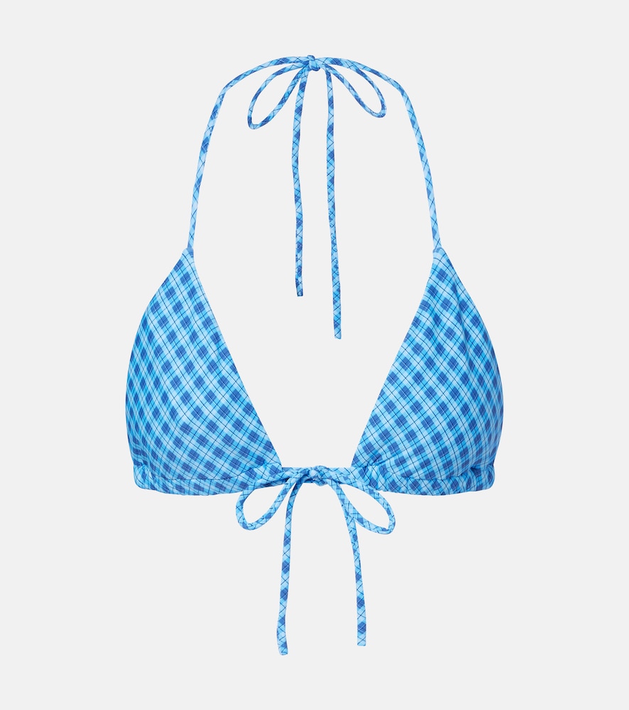 Montce Emma plaid bikini top