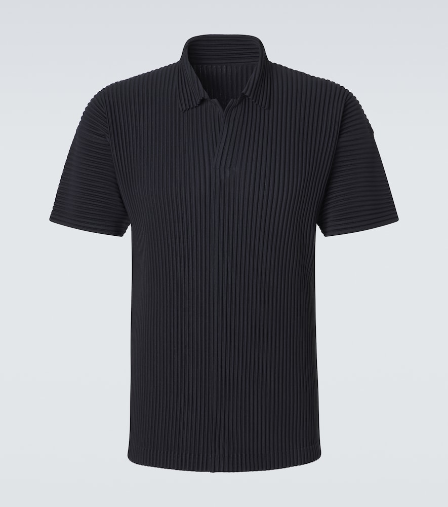 Homme Plisse Issey Miyake Homme Plissé Issey Miyake Basics pleated polo shirt