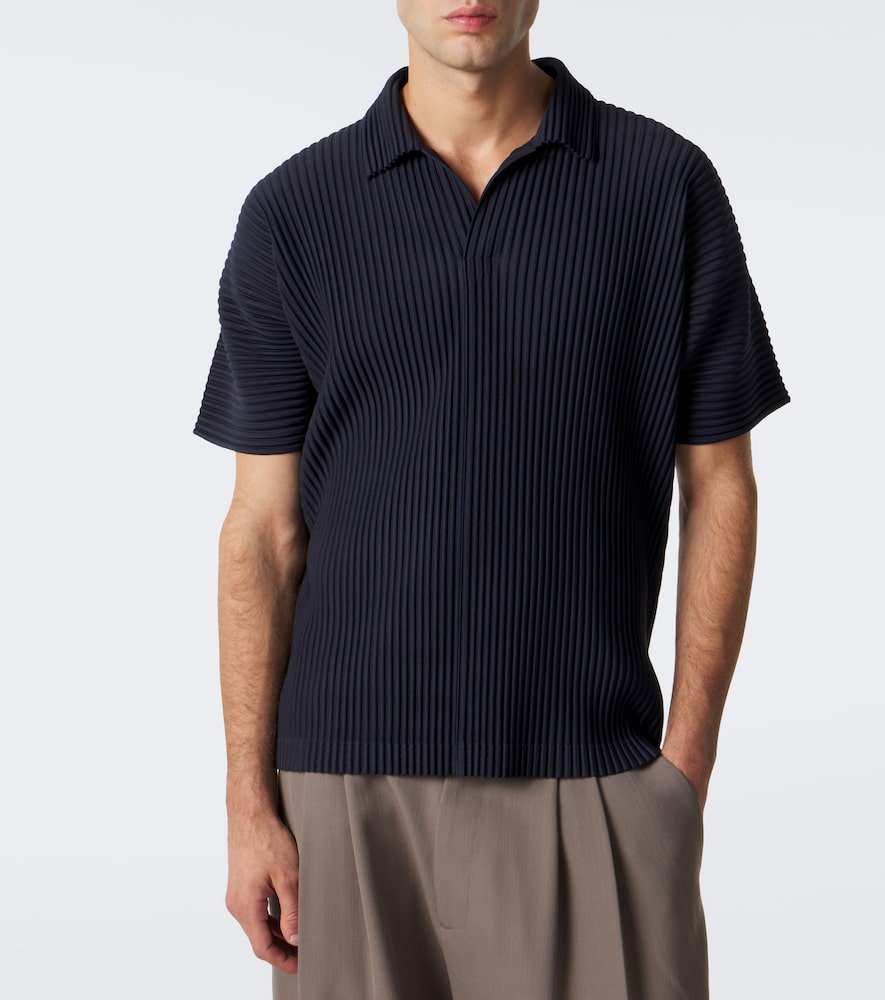 Homme Plissé Issey Miyake Basics Pleated Polo Shirt