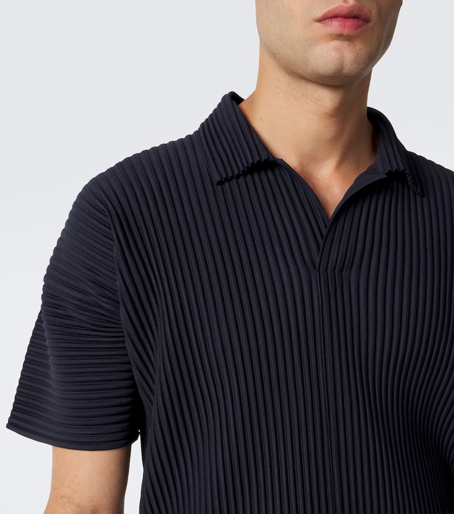Homme Plissé Issey Miyake Basics Pleated Polo Shirt