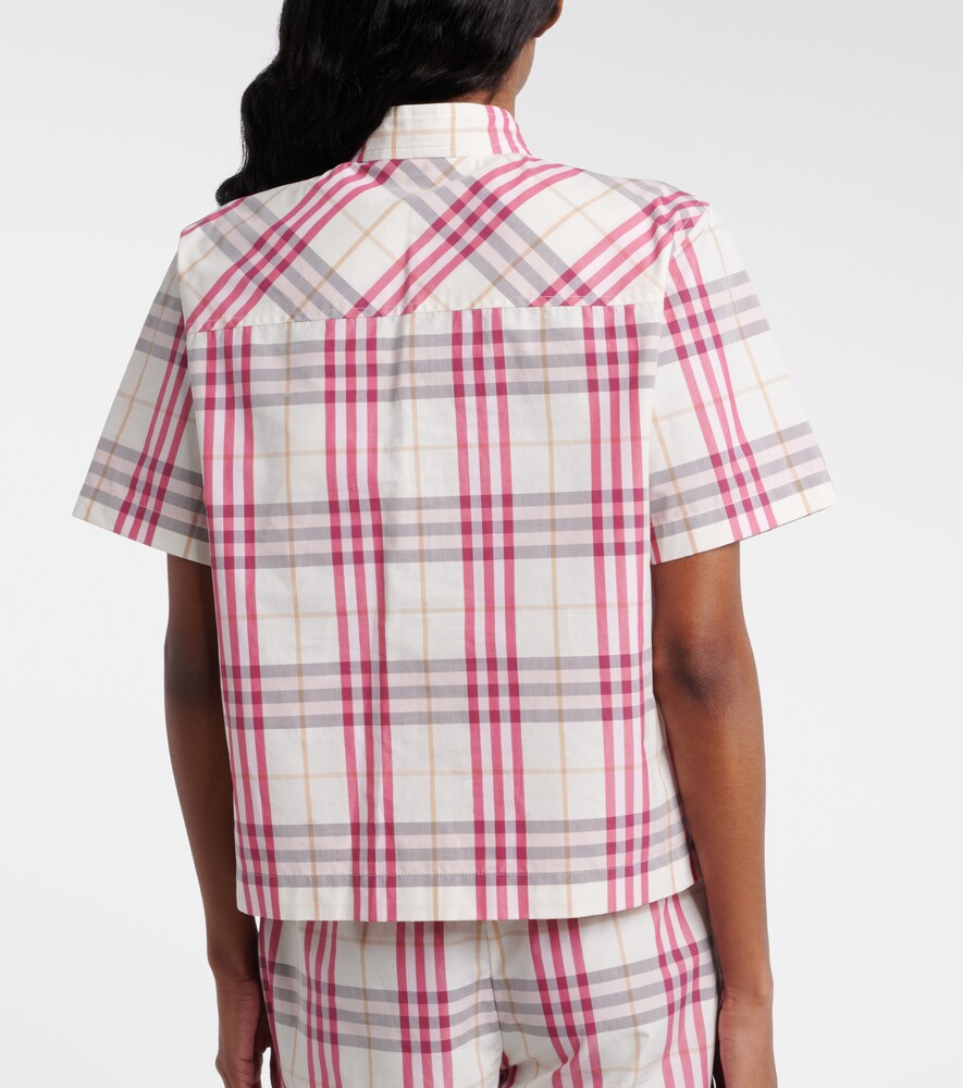  Burberry Burberry Bluse Olea Burberry Check Aus Baumwolle 