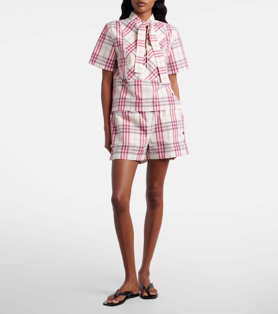  Burberry Burberry Bluse Olea Burberry Check Aus Baumwolle 