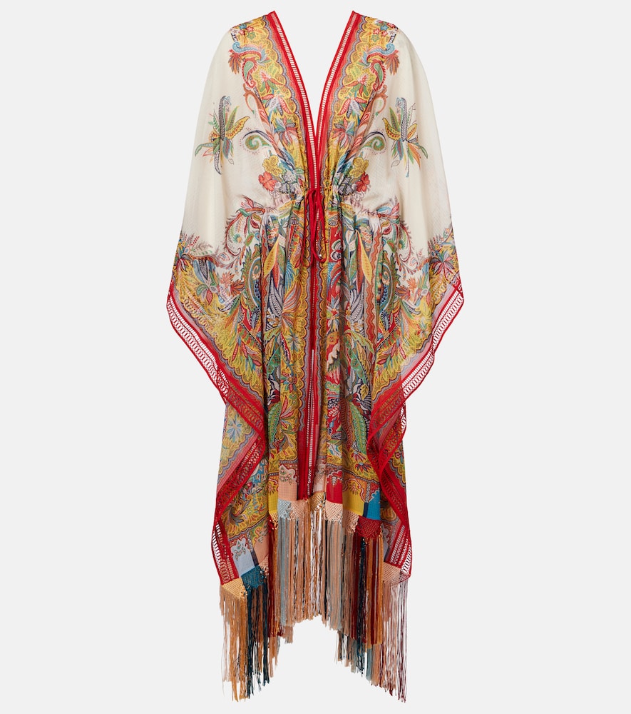Etro Women's Multicoloured Paisley Fringed Kaftan - Mytheresa