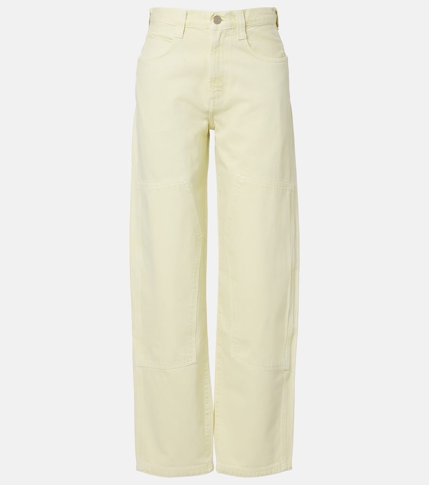 Agolde Women's Yellow Laria Pieced Tapered Jeans Size 33 - Mytheresa