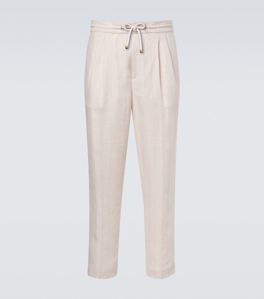 Tailored Linen Trouser by Brunello Cucinelli