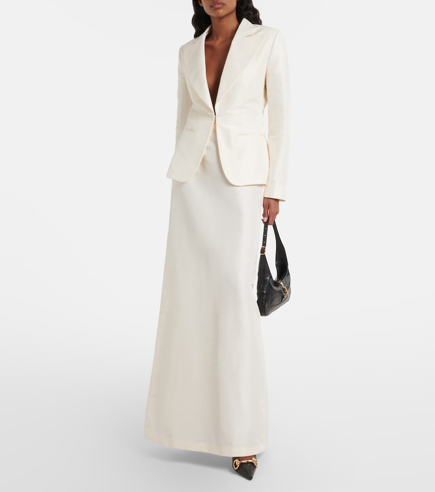  Gucci Gucci Silk Faille Blazer 